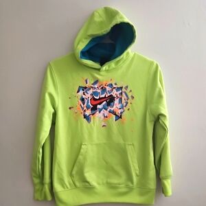 Nike‎ Lime Green Hoodie with Graphic Logo